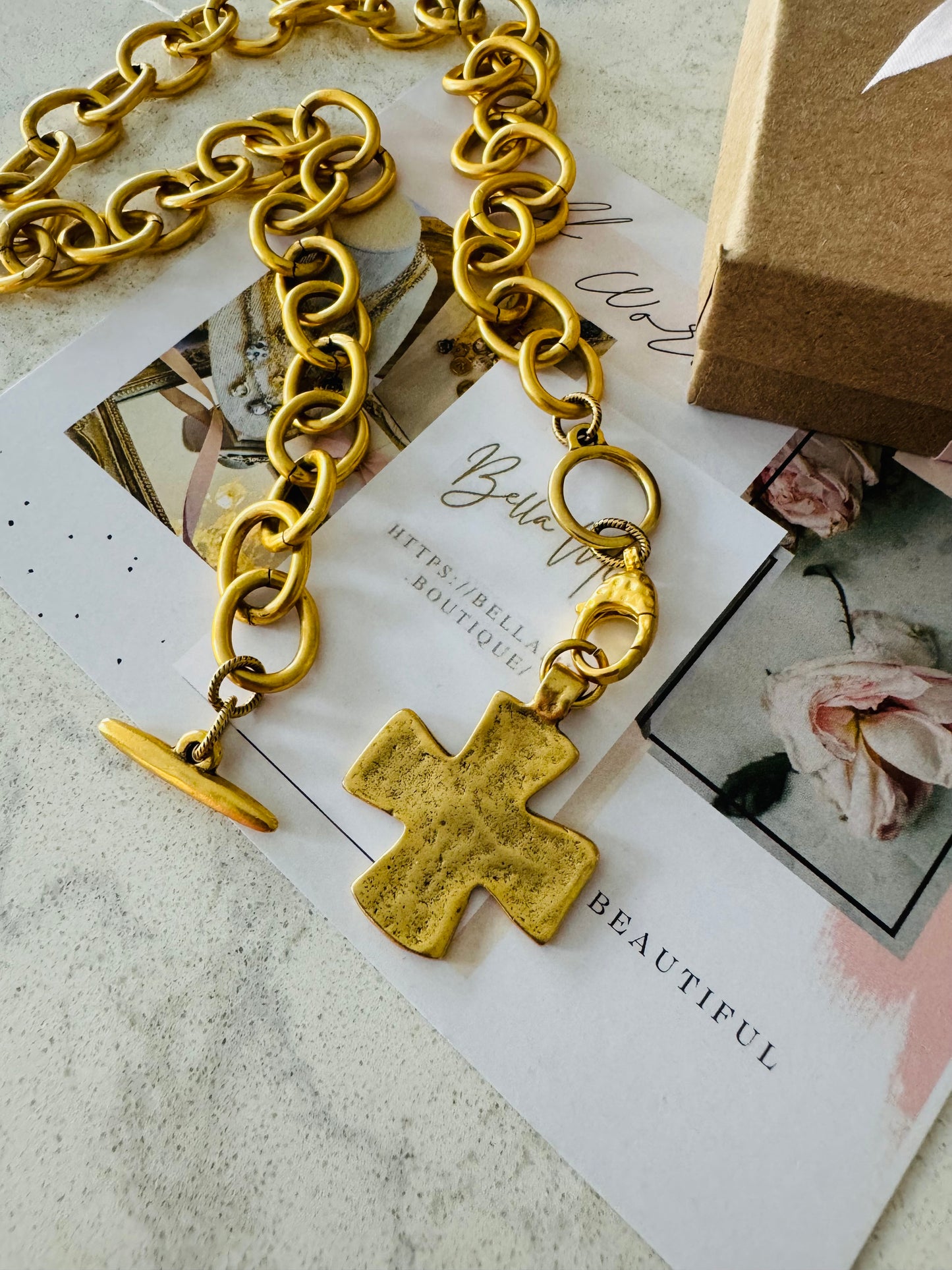 Chunky Cross Necklace