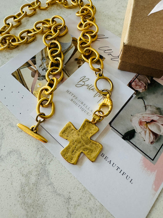 Chunky Cross Necklace