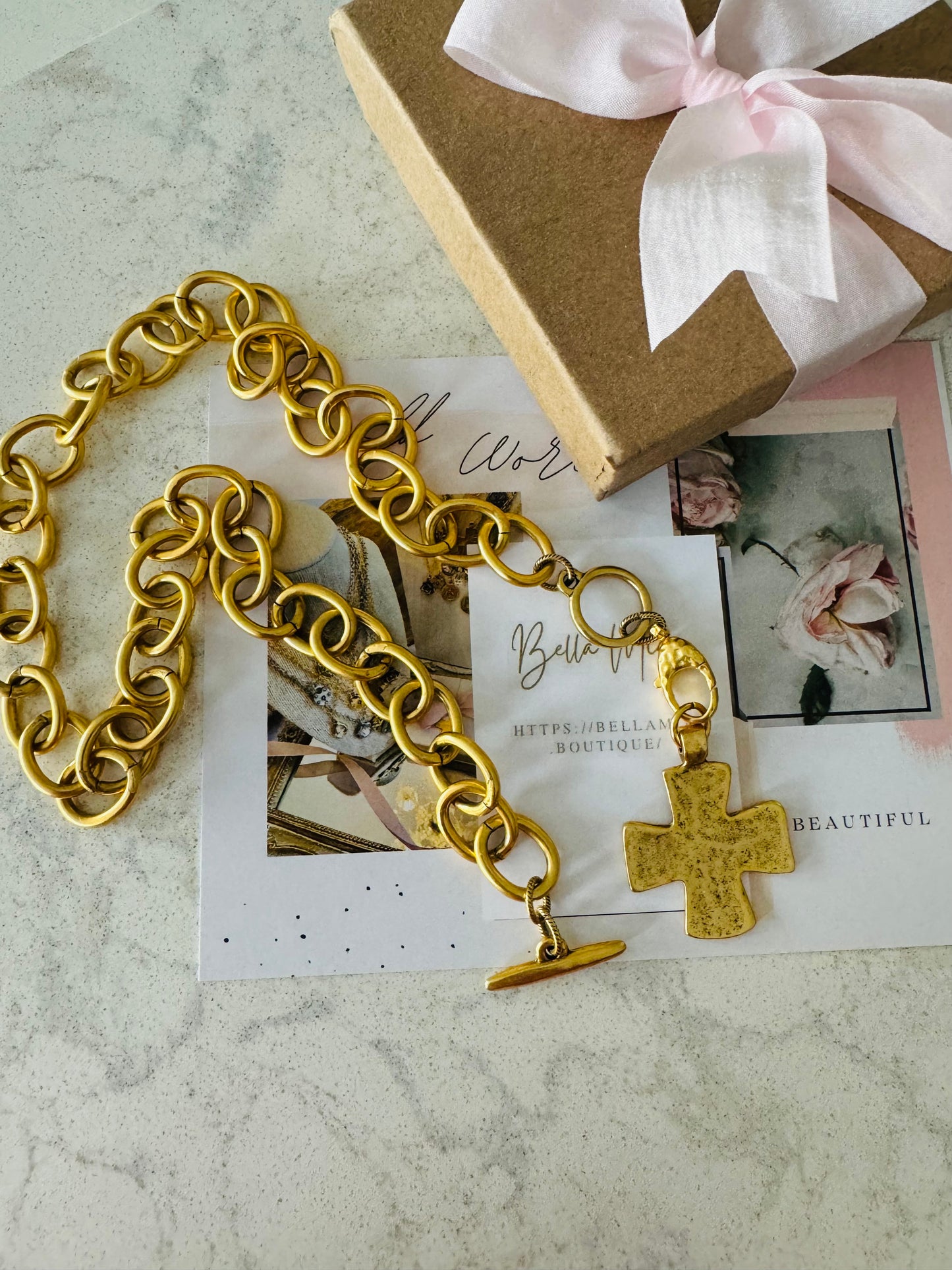 Chunky Cross Necklace