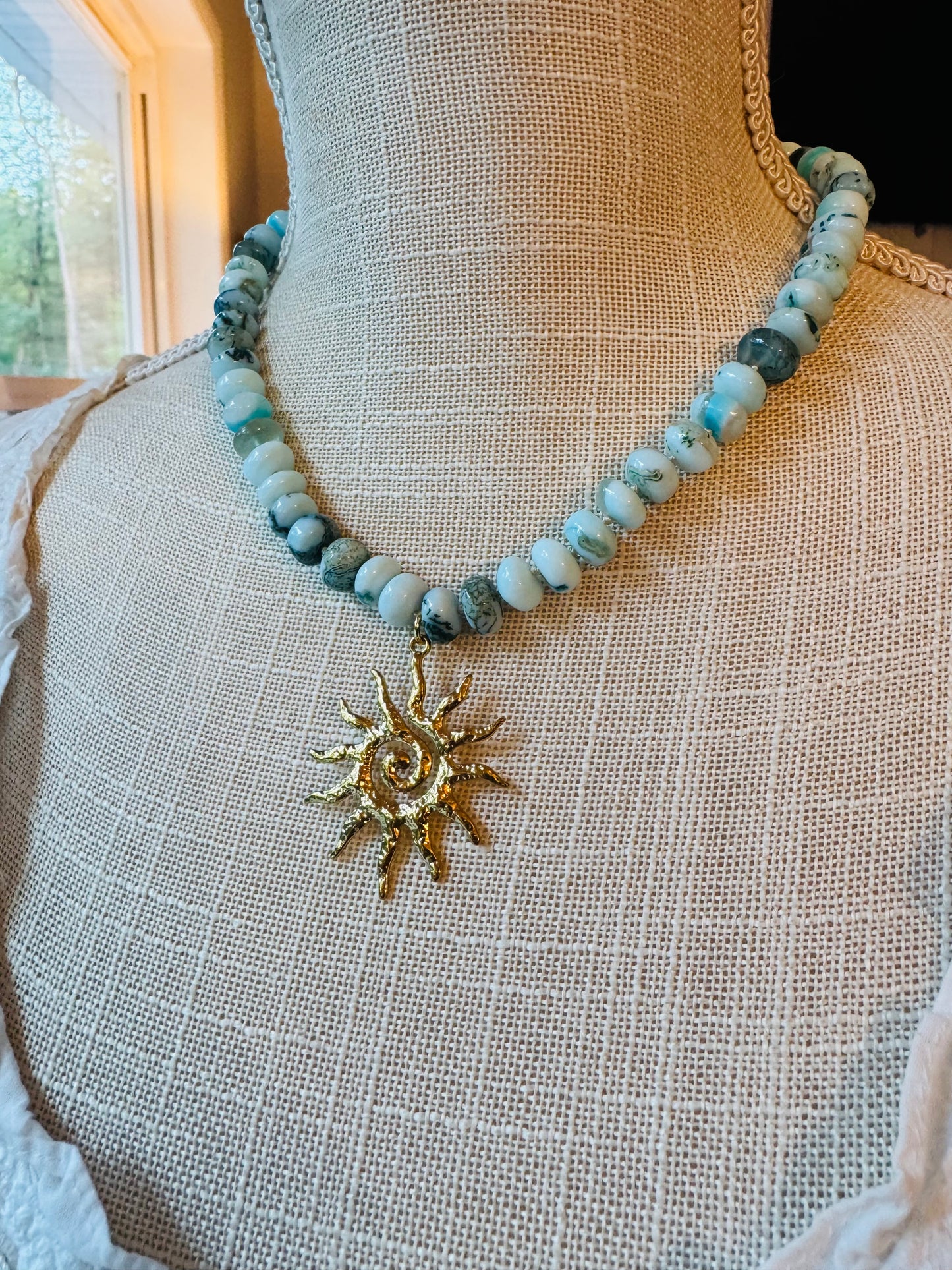 Sunburst Beaded Necklace