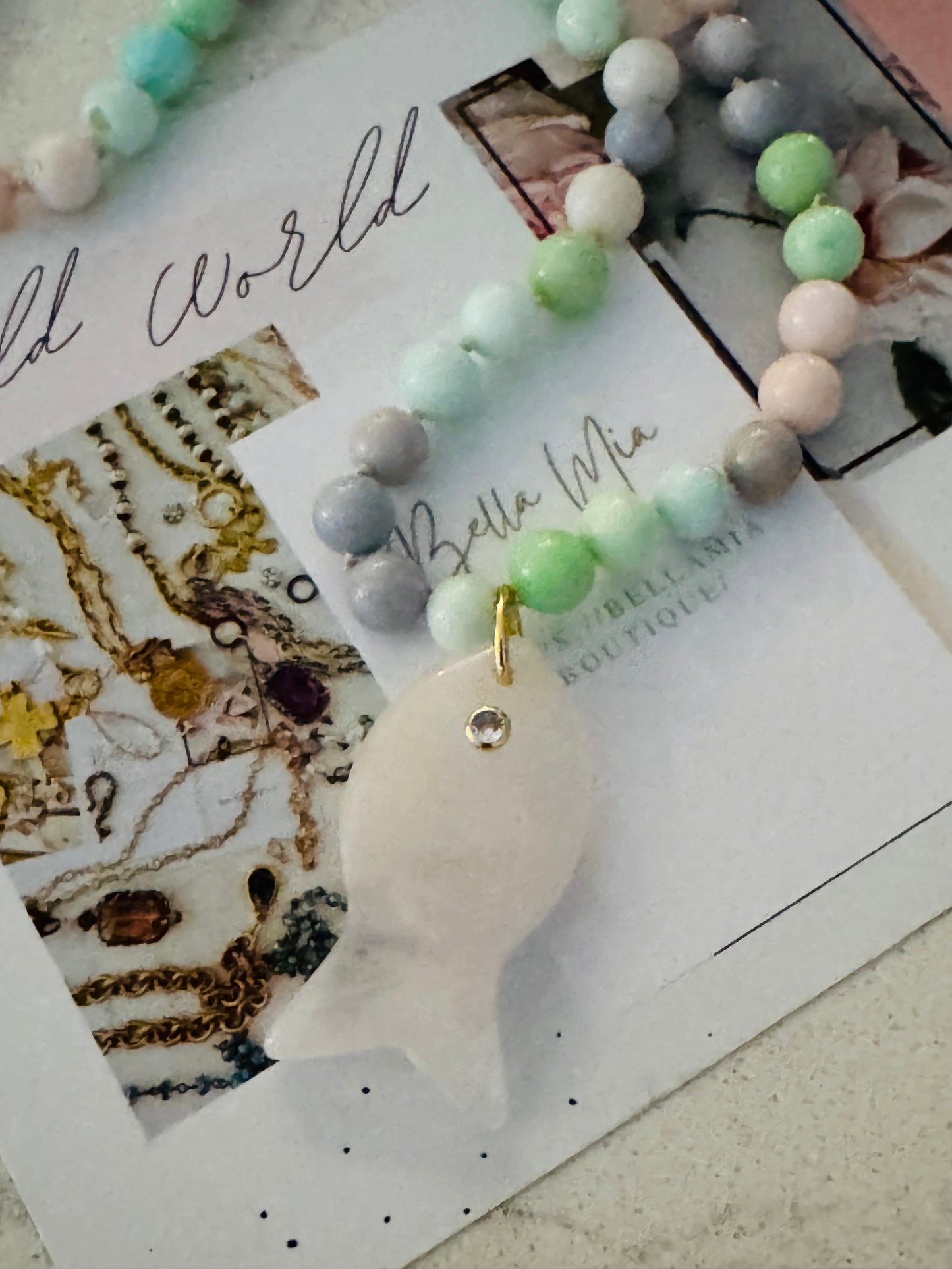 Pastel Fish Necklace