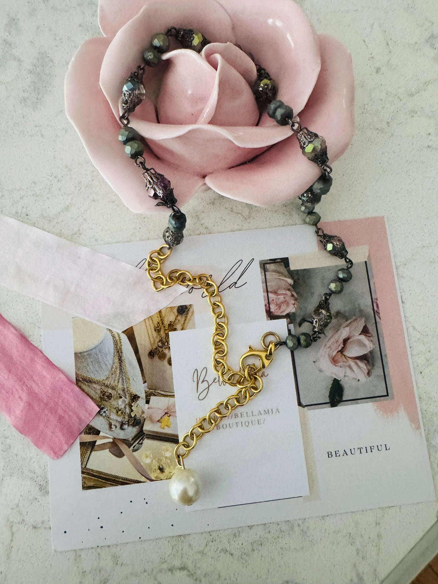 Indigo Pearl Necklace