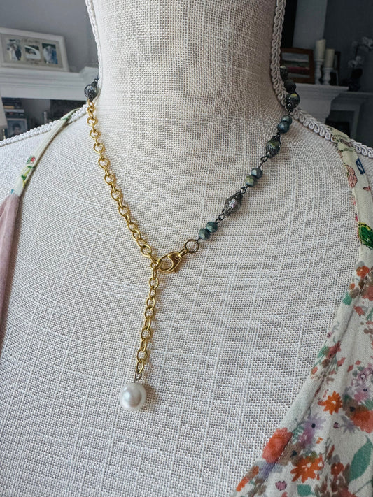 Indigo Pearl Necklace