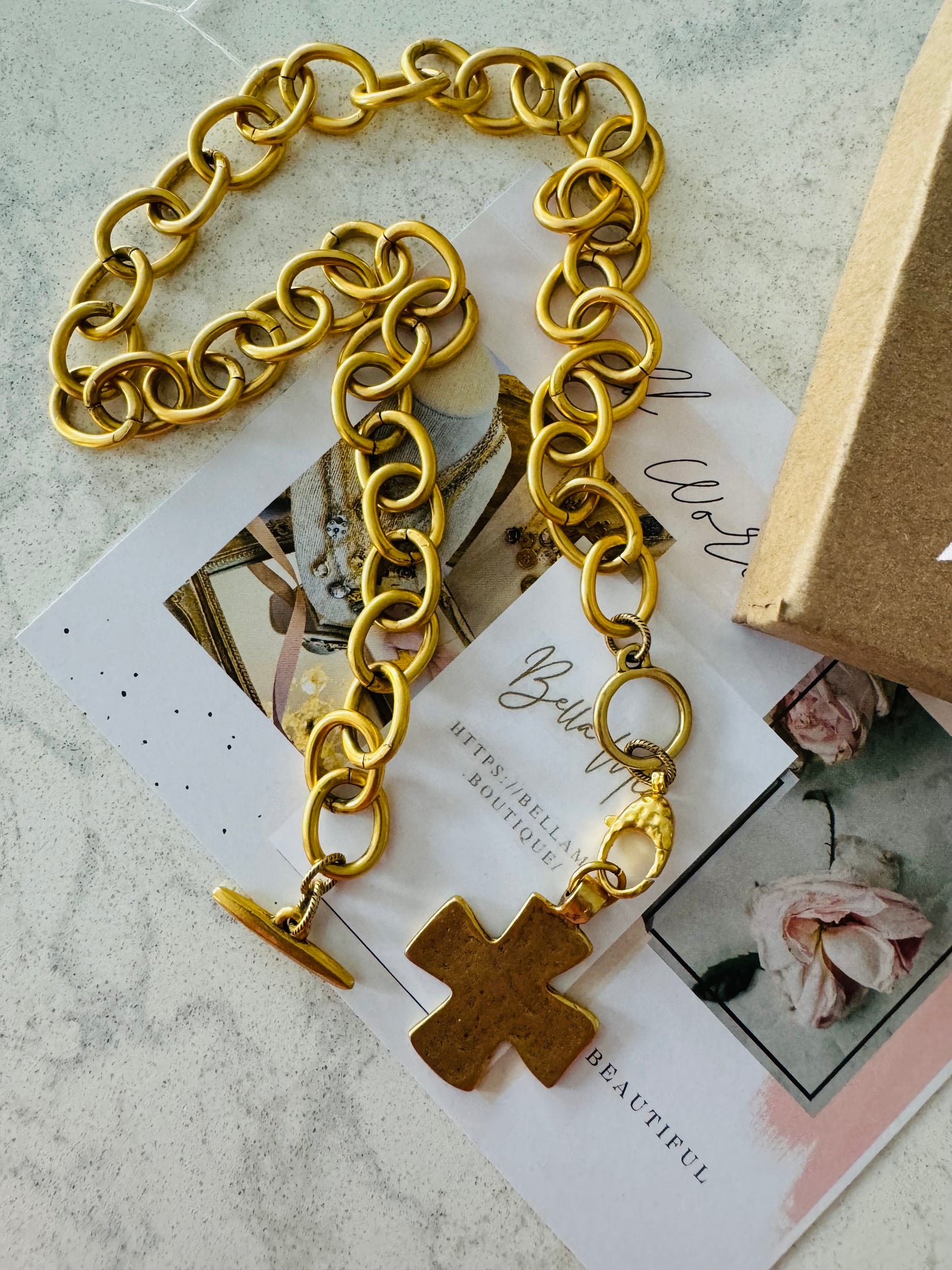 Chunky Cross Necklace