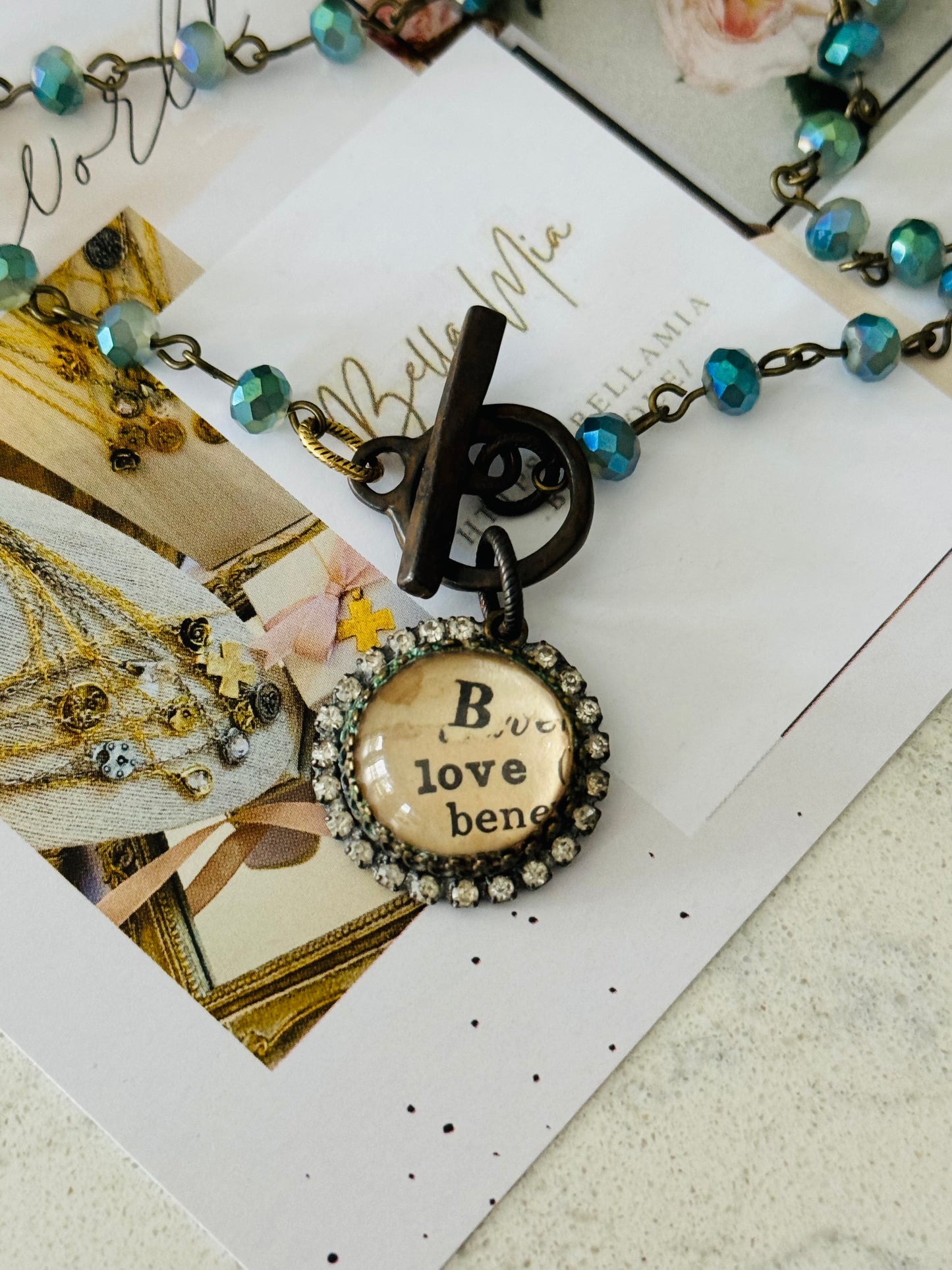 ‘B Love’ Crystal Necklace