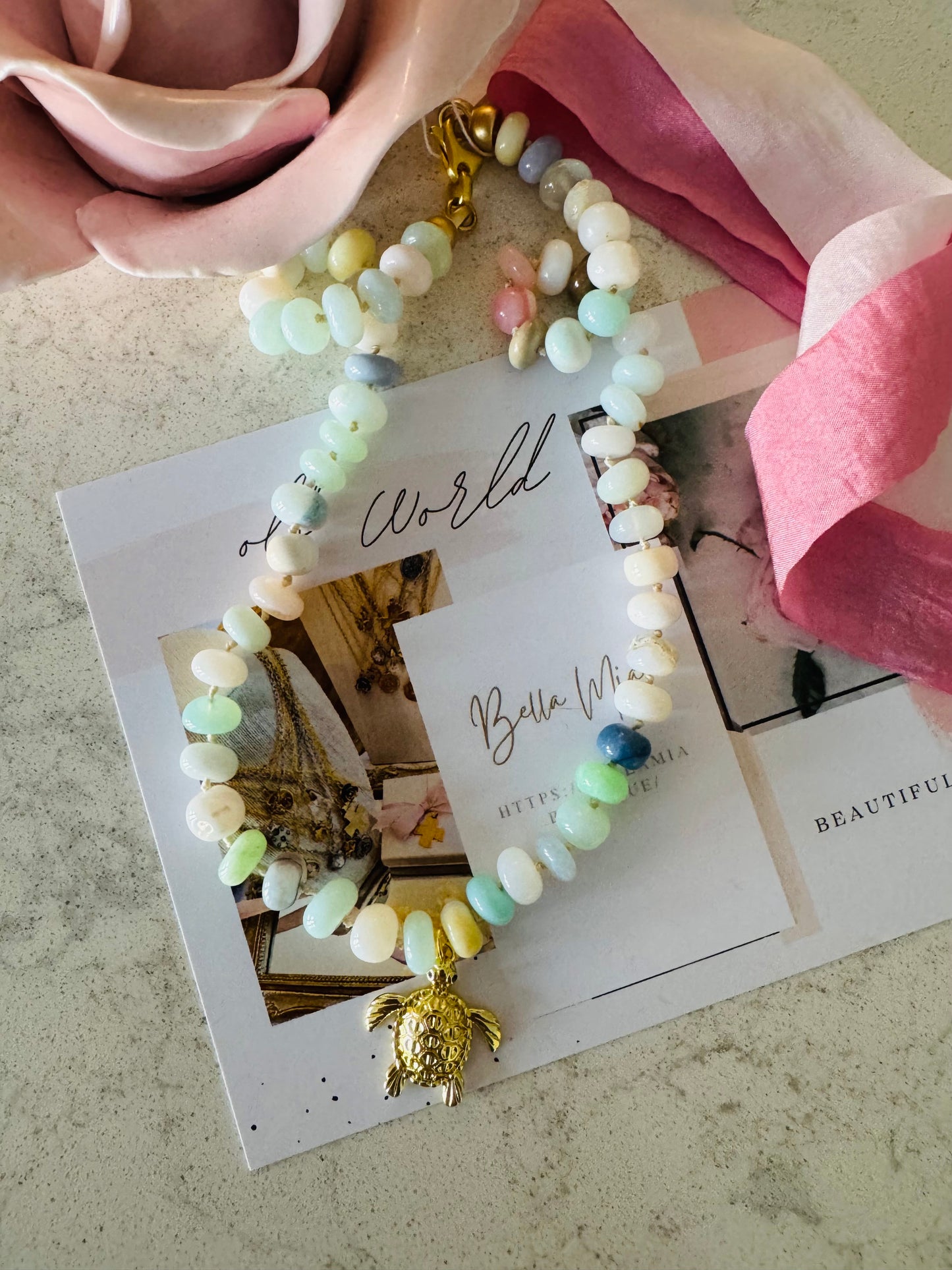 Caspian  Beaded Necklace