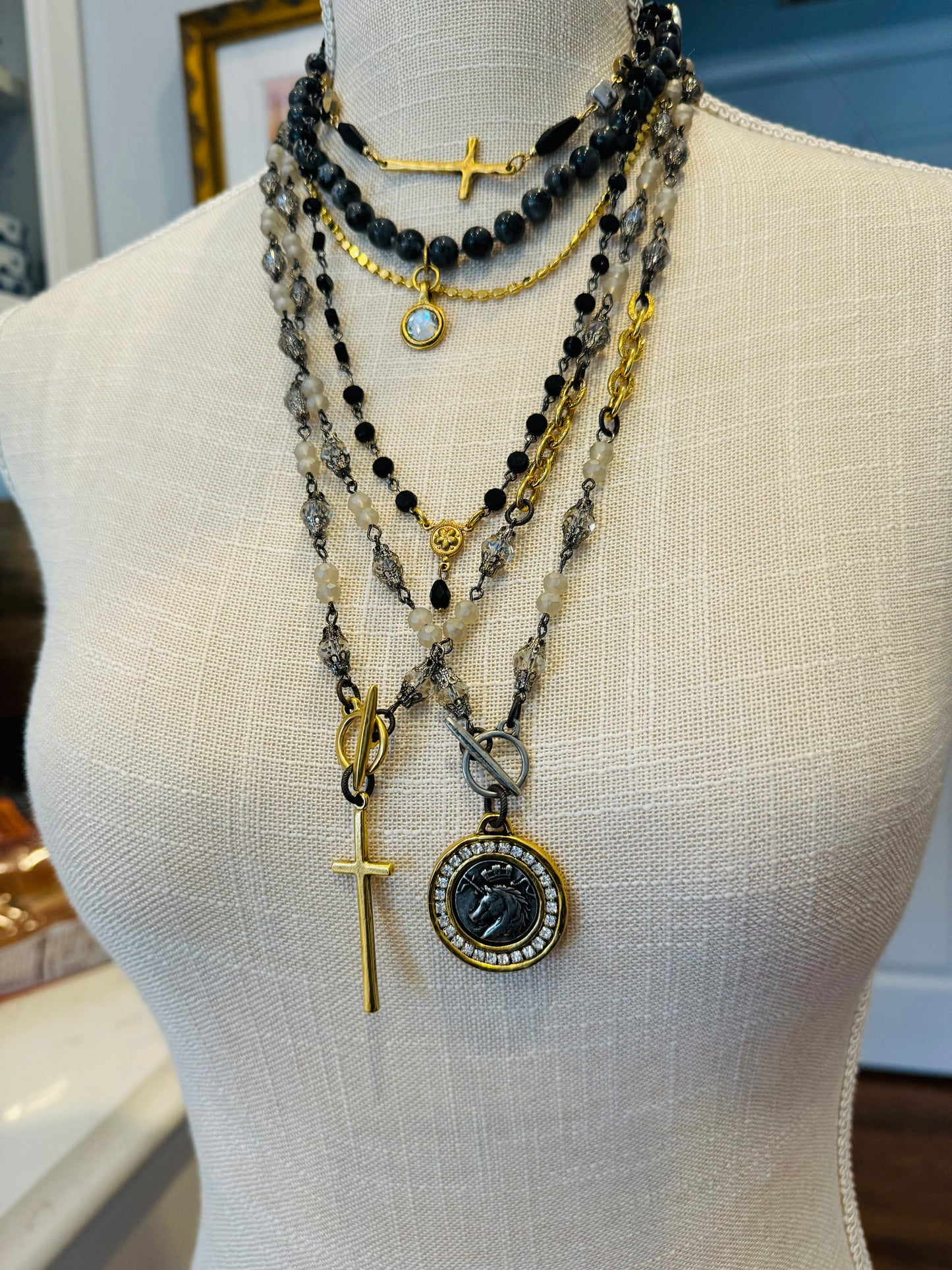 Alessia Unicorn Rhinestone Necklace