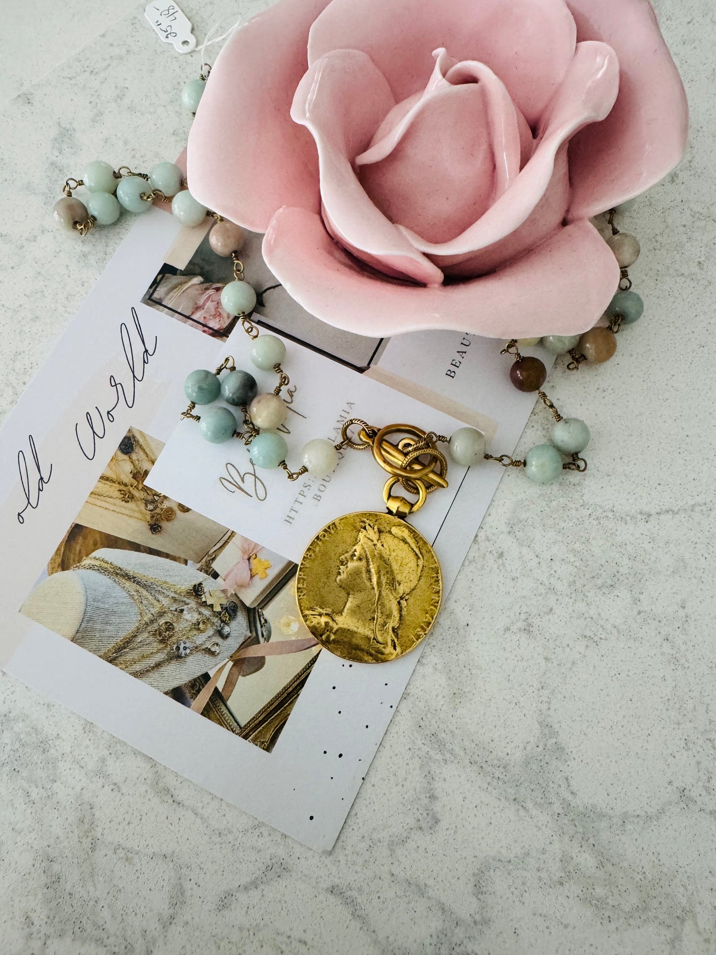 Large French Coin Necklace