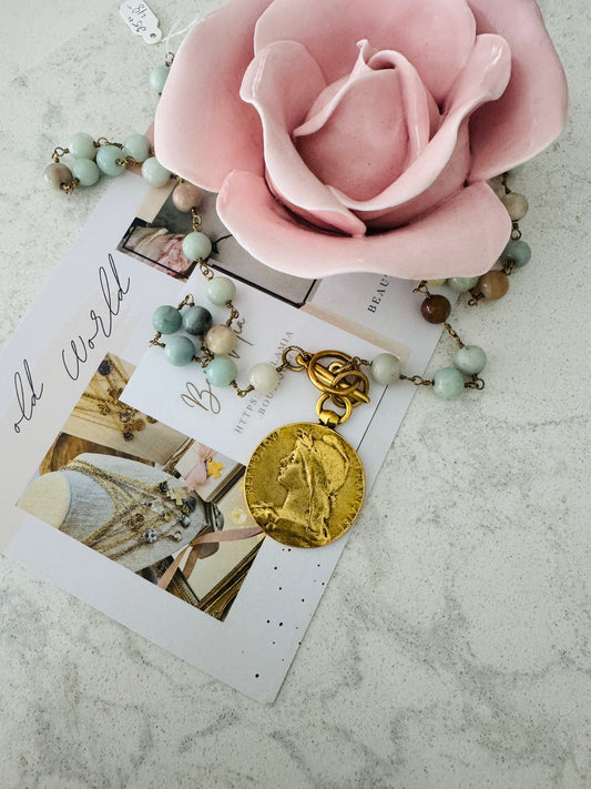 Large French Coin Necklace