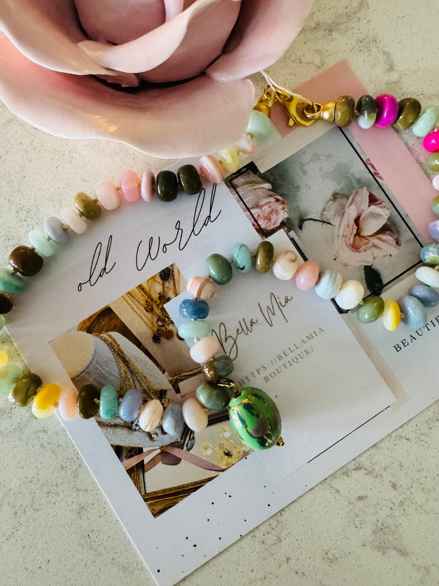 Jasmine Beaded Necklace