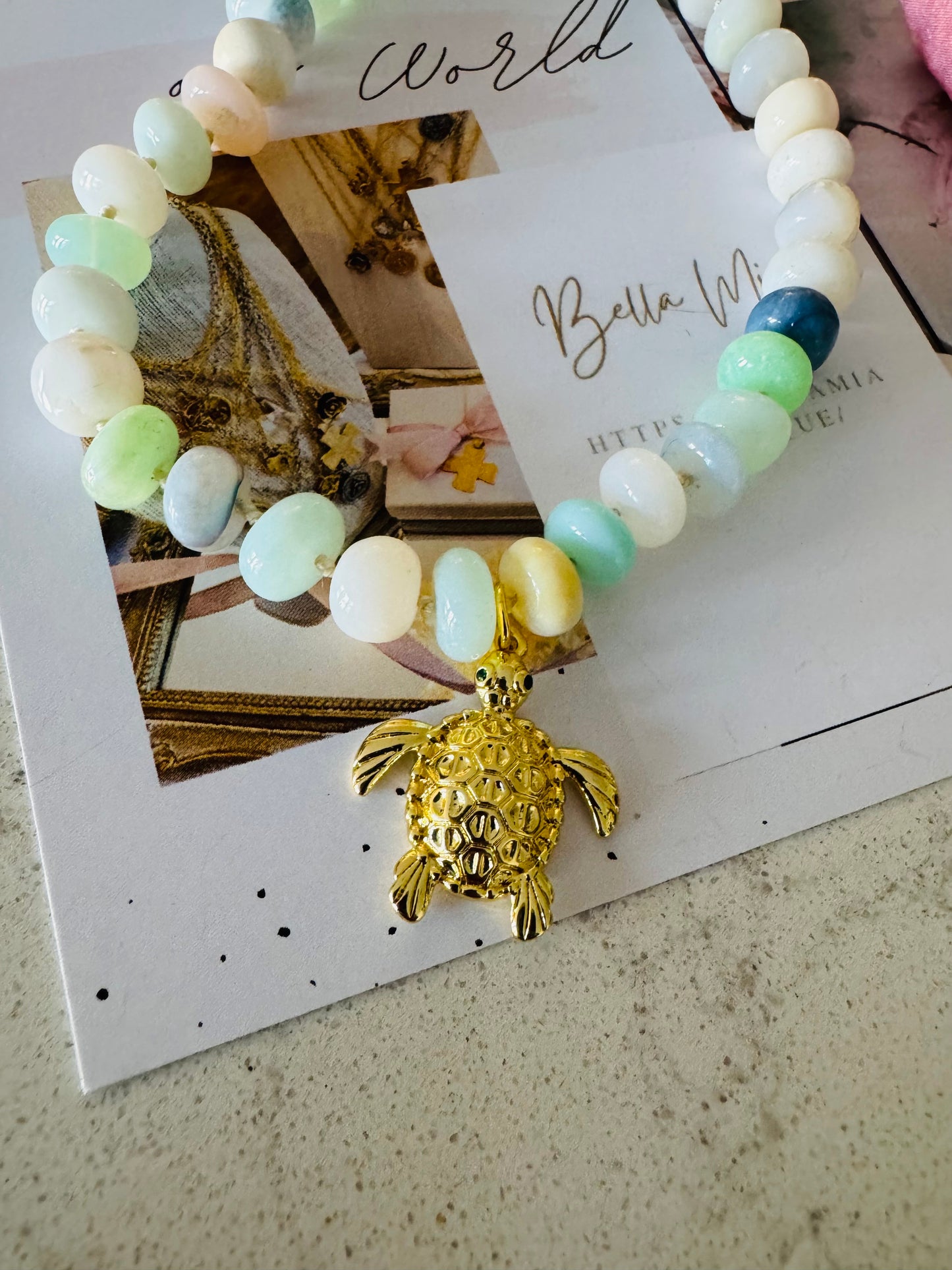 Caspian  Beaded Necklace