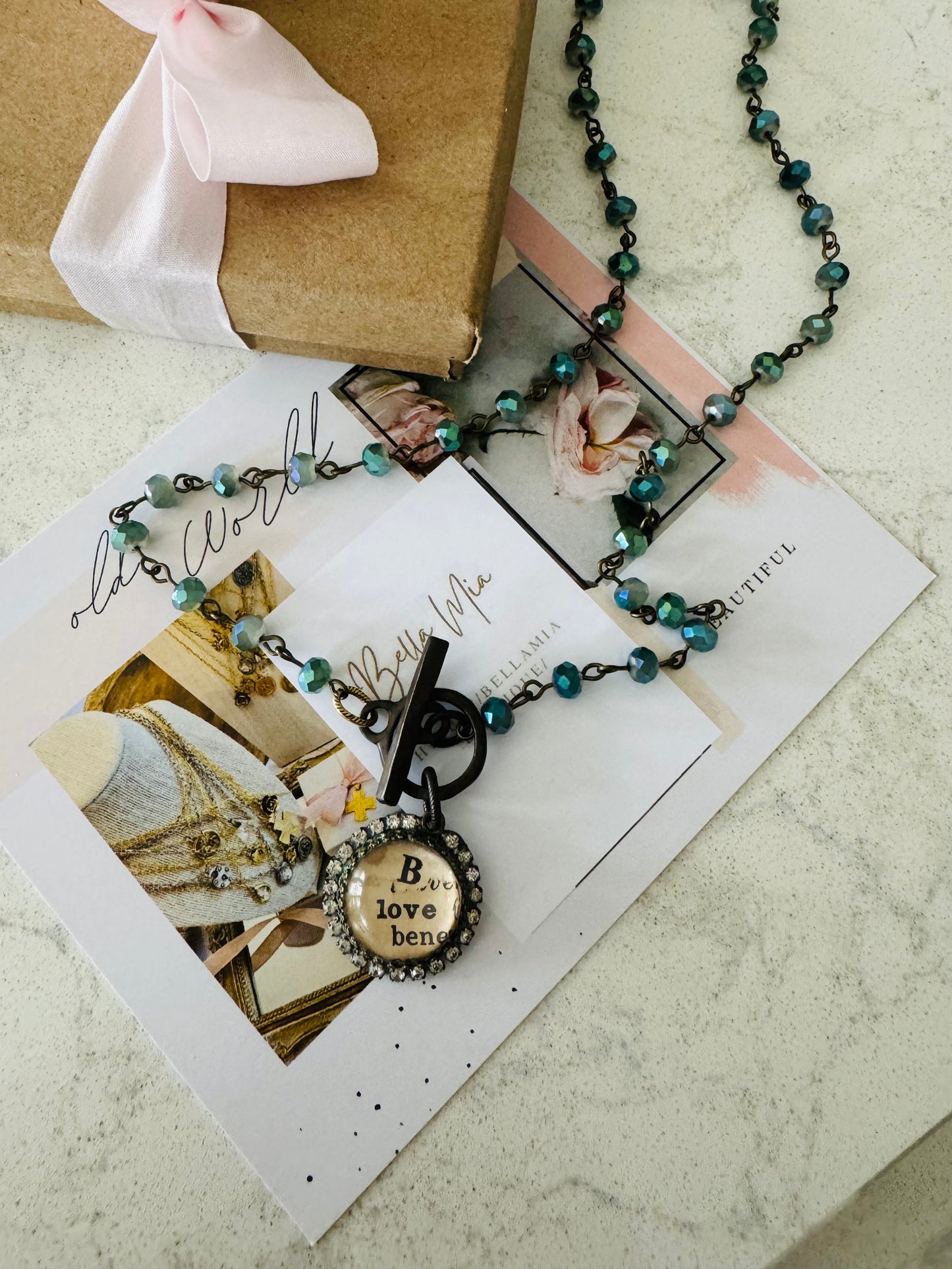 ‘B Love’ Crystal Necklace