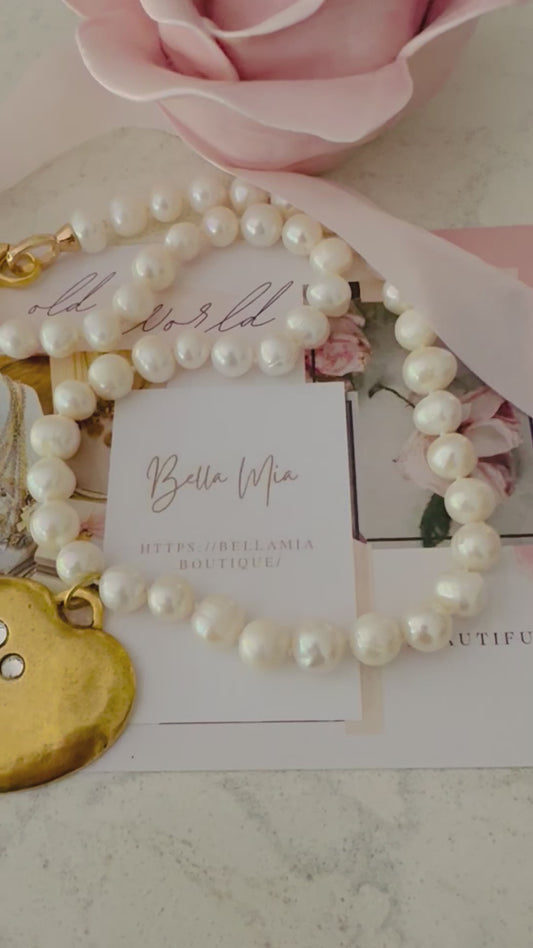 Pearl Heart Necklace