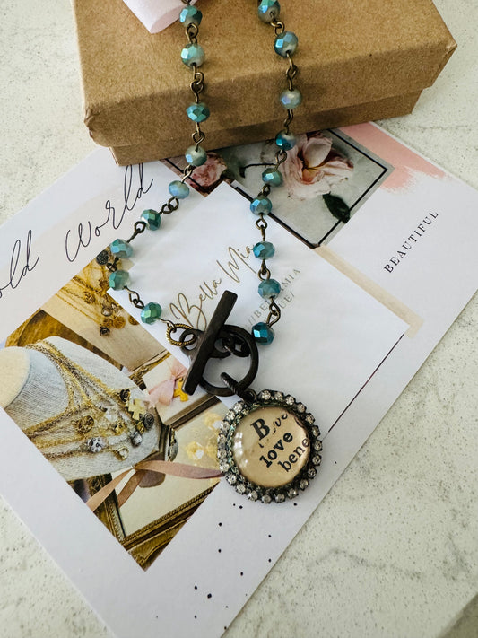 ‘B Love’ Crystal Necklace