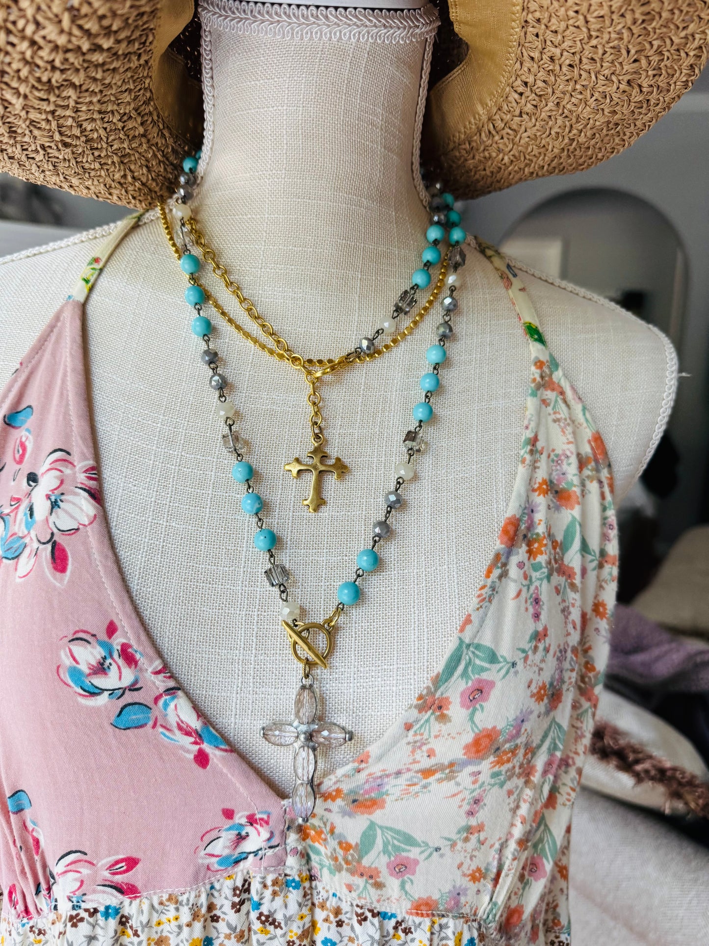 Maya Cross Necklace