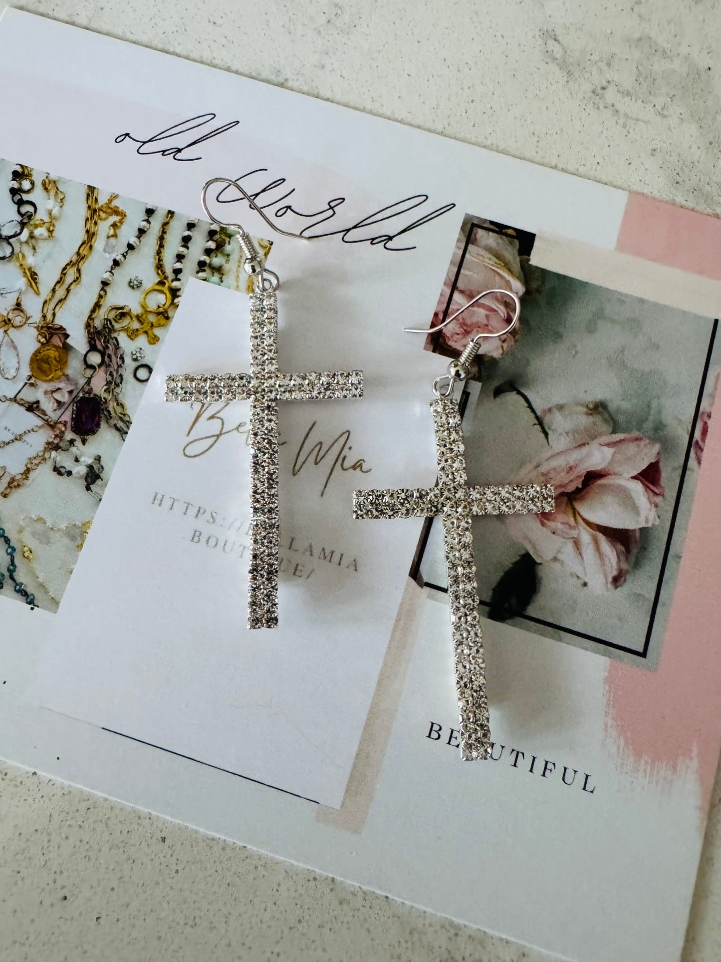 Dazzle Cross Earrings