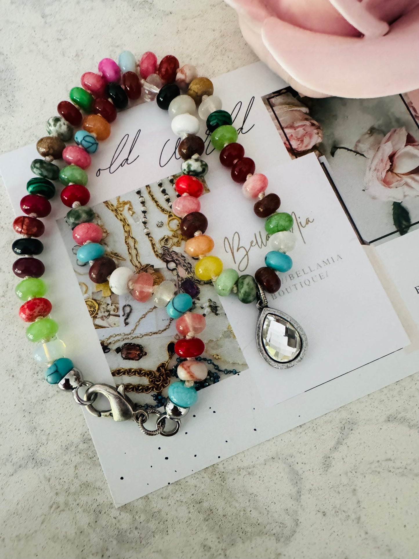 Kaleidoscope Beaded Necklace