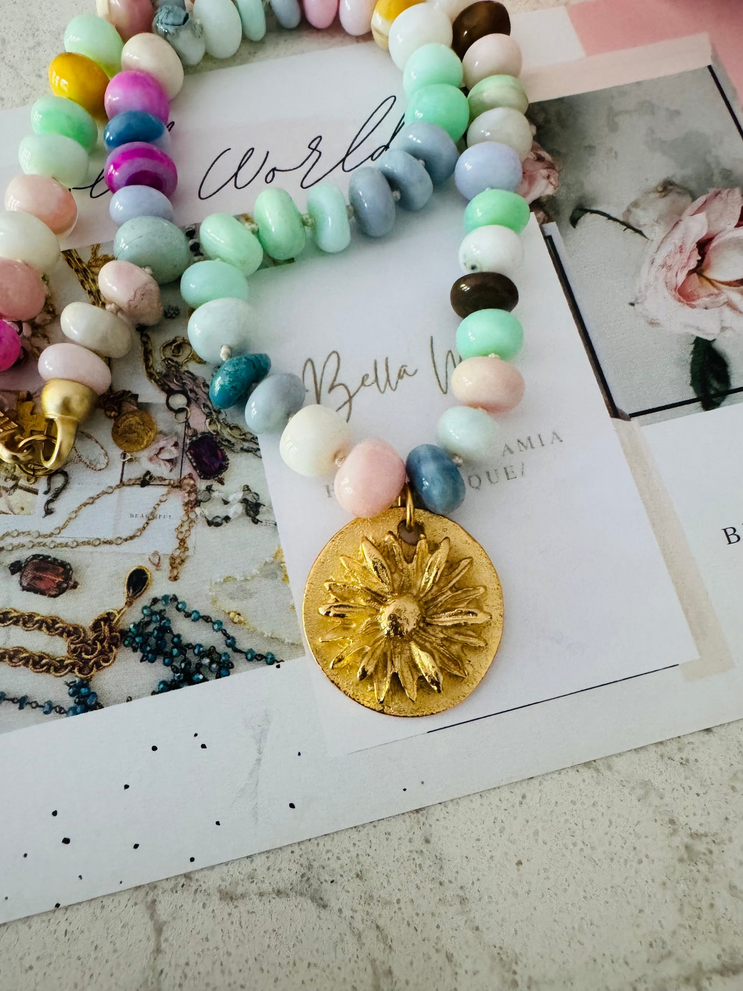 Dahlia Beaded Necklace