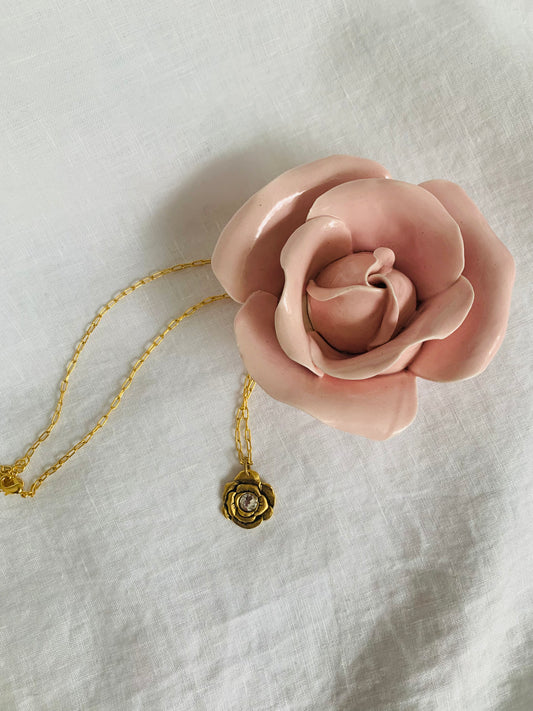 Swarovski Rose Necklace