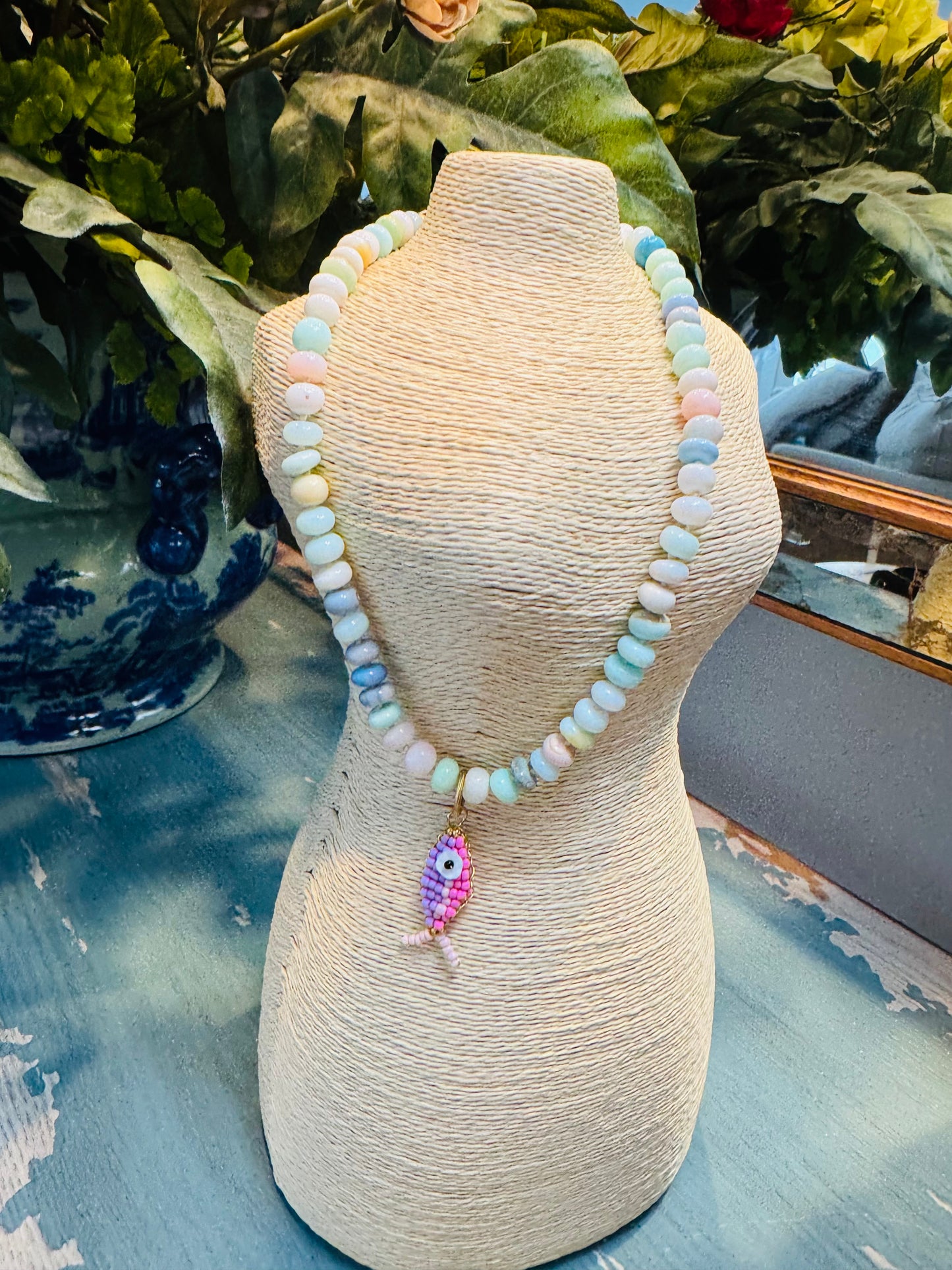 Cotton Candy Fish Necklace
