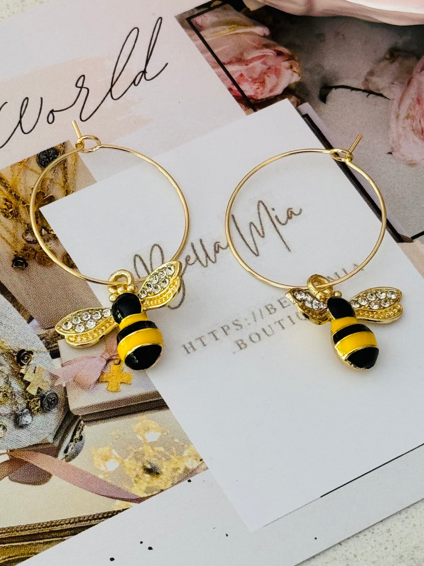 Honey Bee Earrings