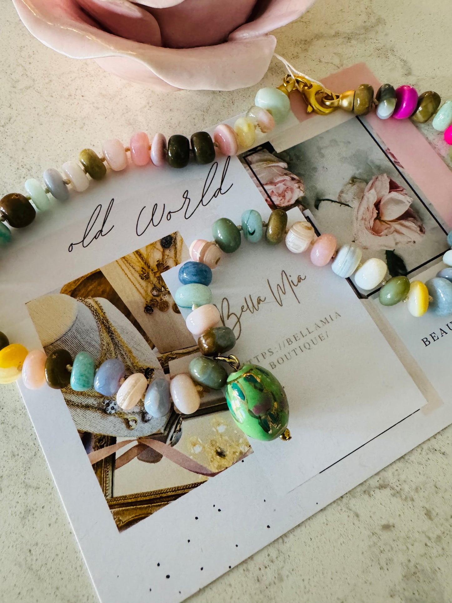 Jasmine Beaded Necklace