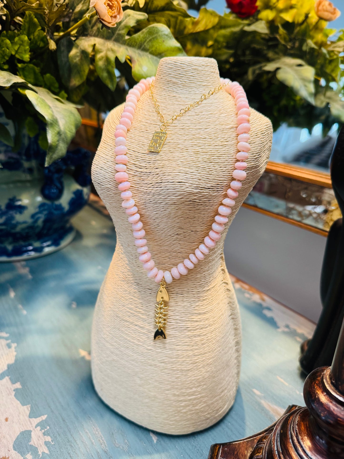 Pink Salmon Necklace