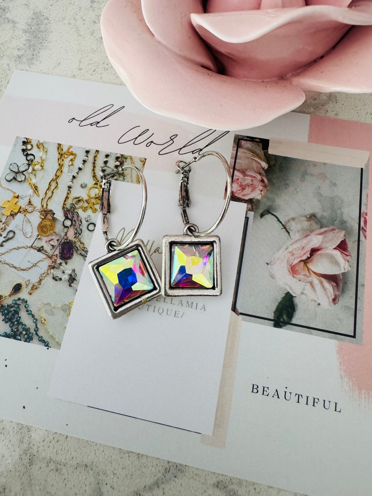 Chiclet AB Earrings