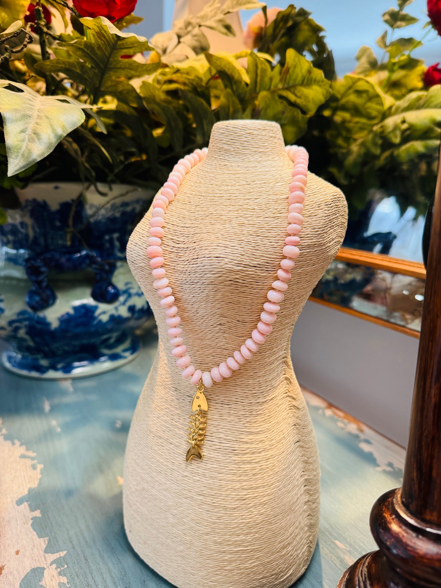 Pink Salmon Necklace