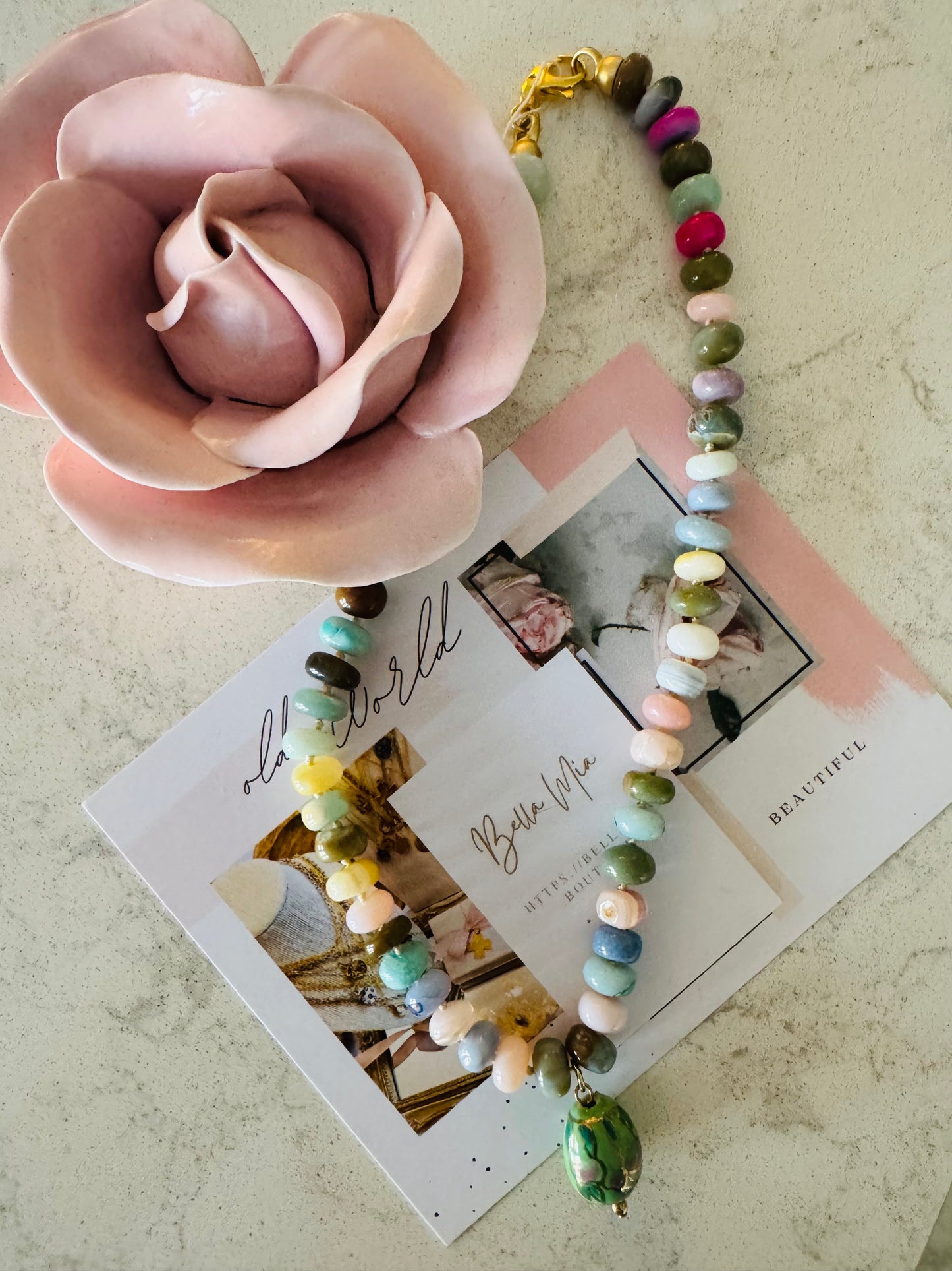 Jasmine Beaded Necklace