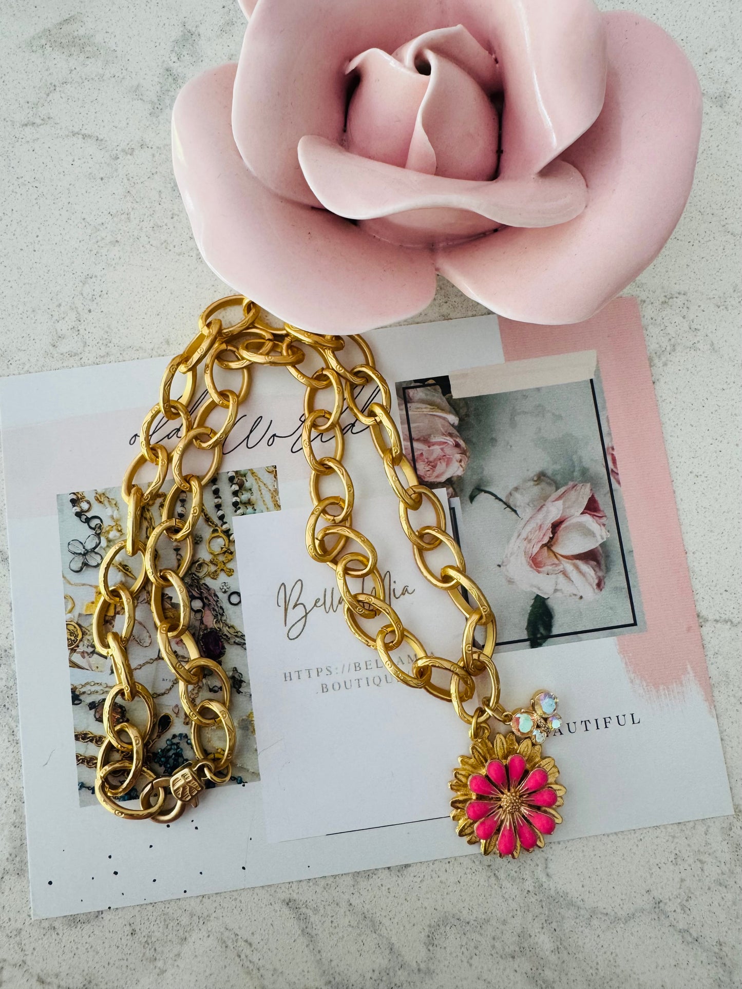 Floral&Butterflies Necklace