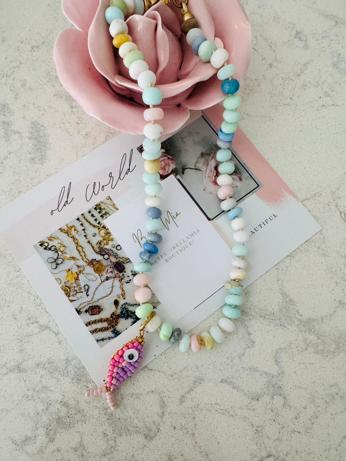 Cotton Candy Fish Necklace