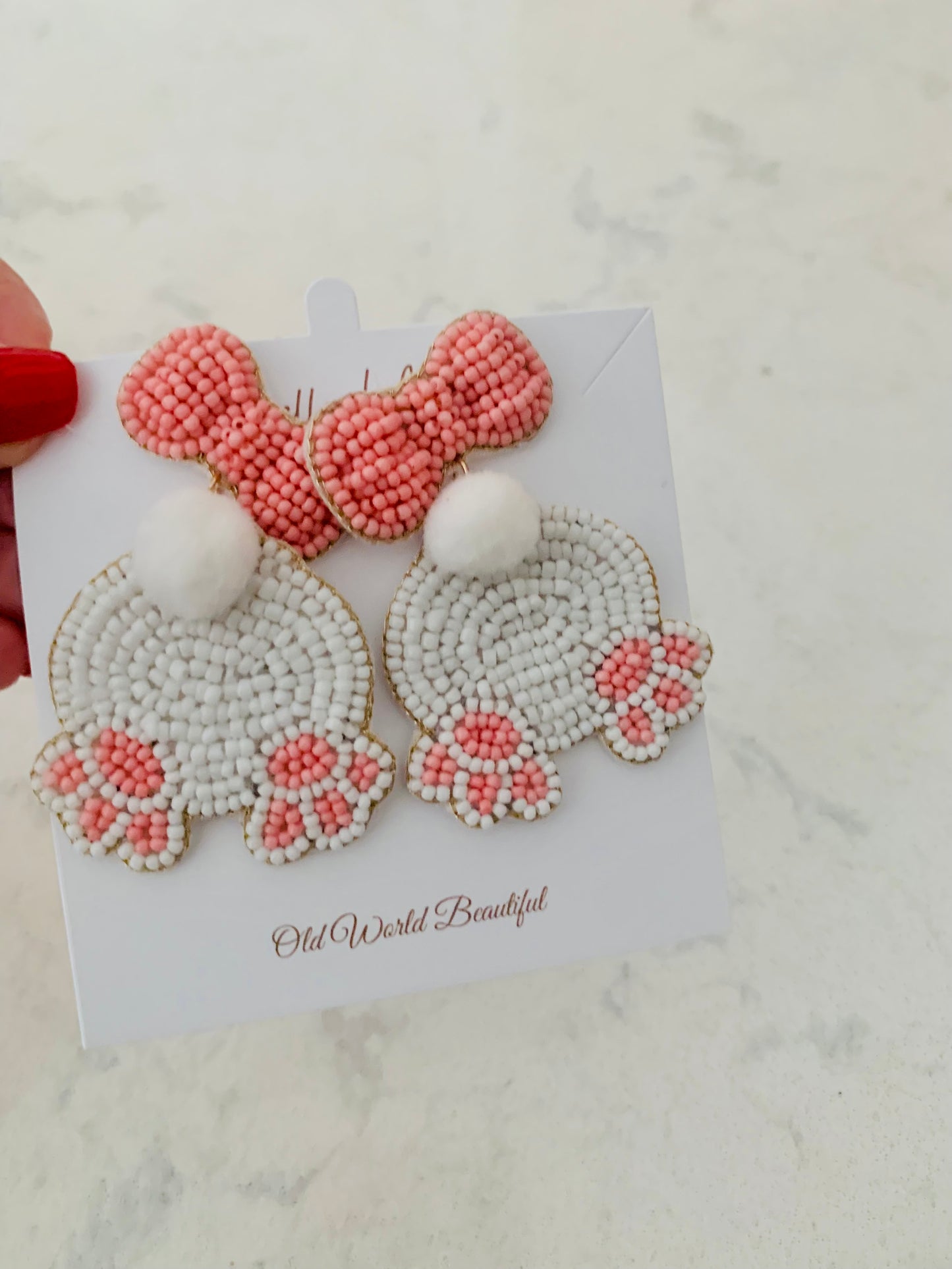 Whimsical Beaded Festive Earrings