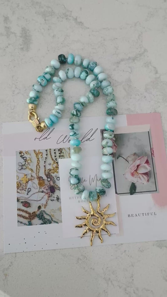 Sunburst Beaded Necklace